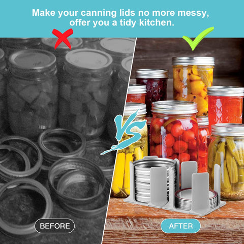 AIEVE stackable lid holder design saves counter space