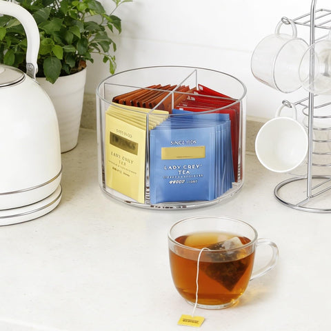 AIEVE sugar packet holder with raised rim prevents spills