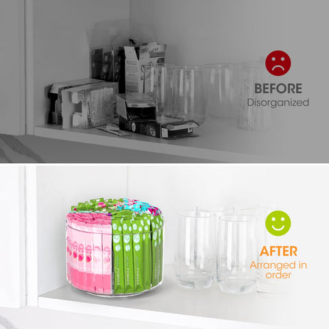 AIEVE water flavor packets compartment showing four flavors at a glance