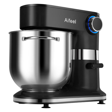 Aifeel 10.5qt stand mixer bowl with double handles for large-batch dough.