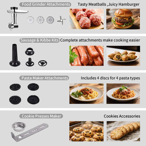 Aifeel cookie presses demonstrating 7-in-1 versatility
