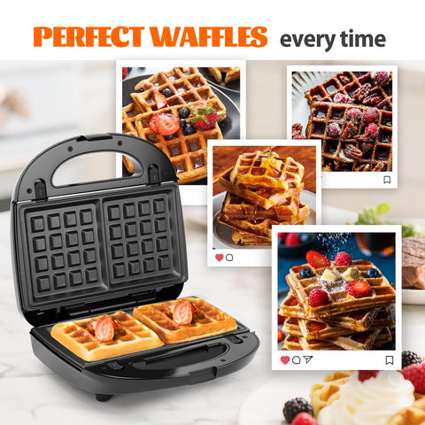 Aigostar compact press stores upright, ideal for small kitchens and dorms.
