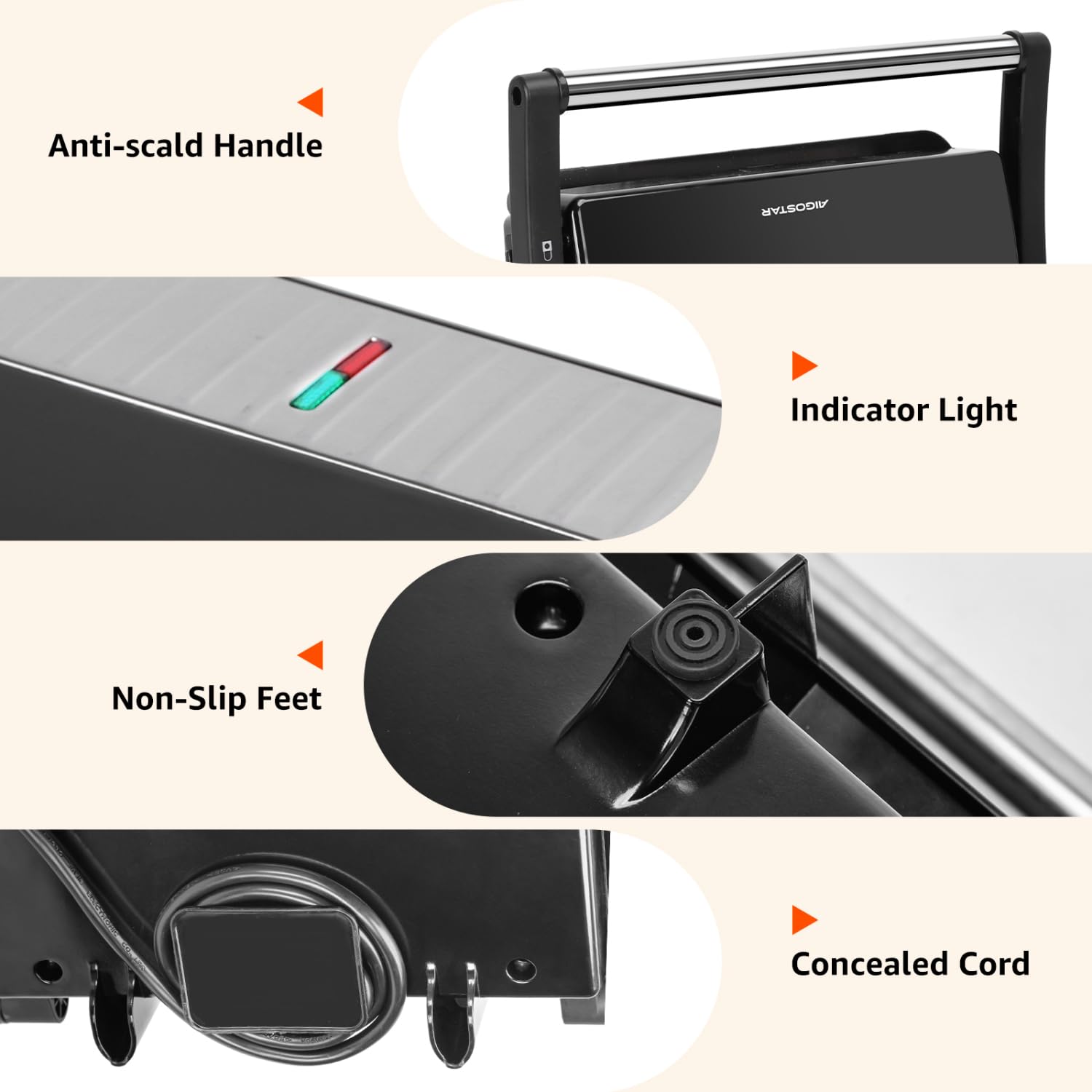 Compact design fits small kitchens, dorm rooms, or offices.