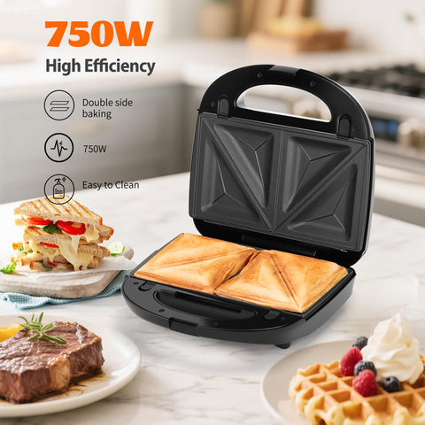 Aigostar panini-press features LED indicators to help you time perfectly.