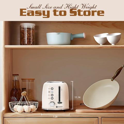 Aigostar toaster bagel function toasts one side for customizable texture.