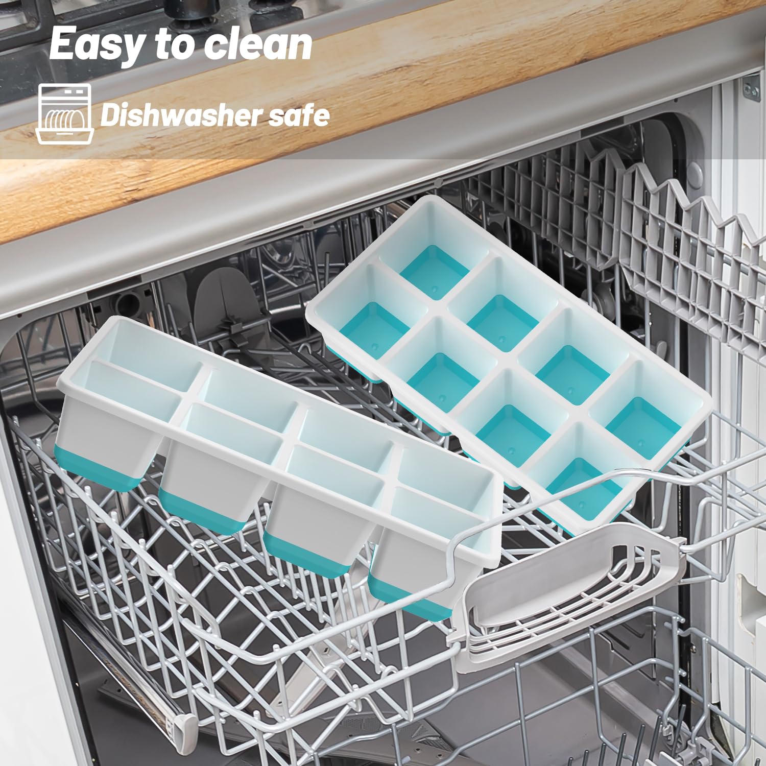 AJIJING ice tray dishwasher safe for easy cleaning.