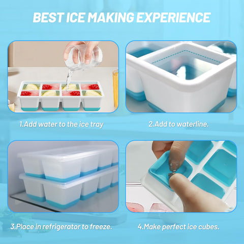 AJIJING tray with airtight lid prevents fridge odors.
