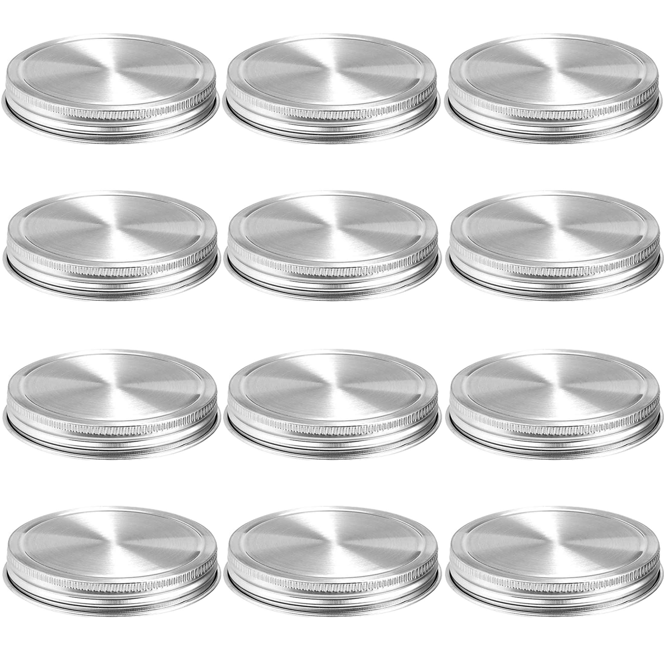 Aikeve wide-mouth stainless steel lid with silicone seal for secure, leak-free storage.