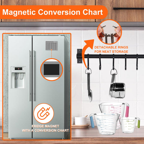AIKEXIN metal rings keep set organized in drawers or on hooks