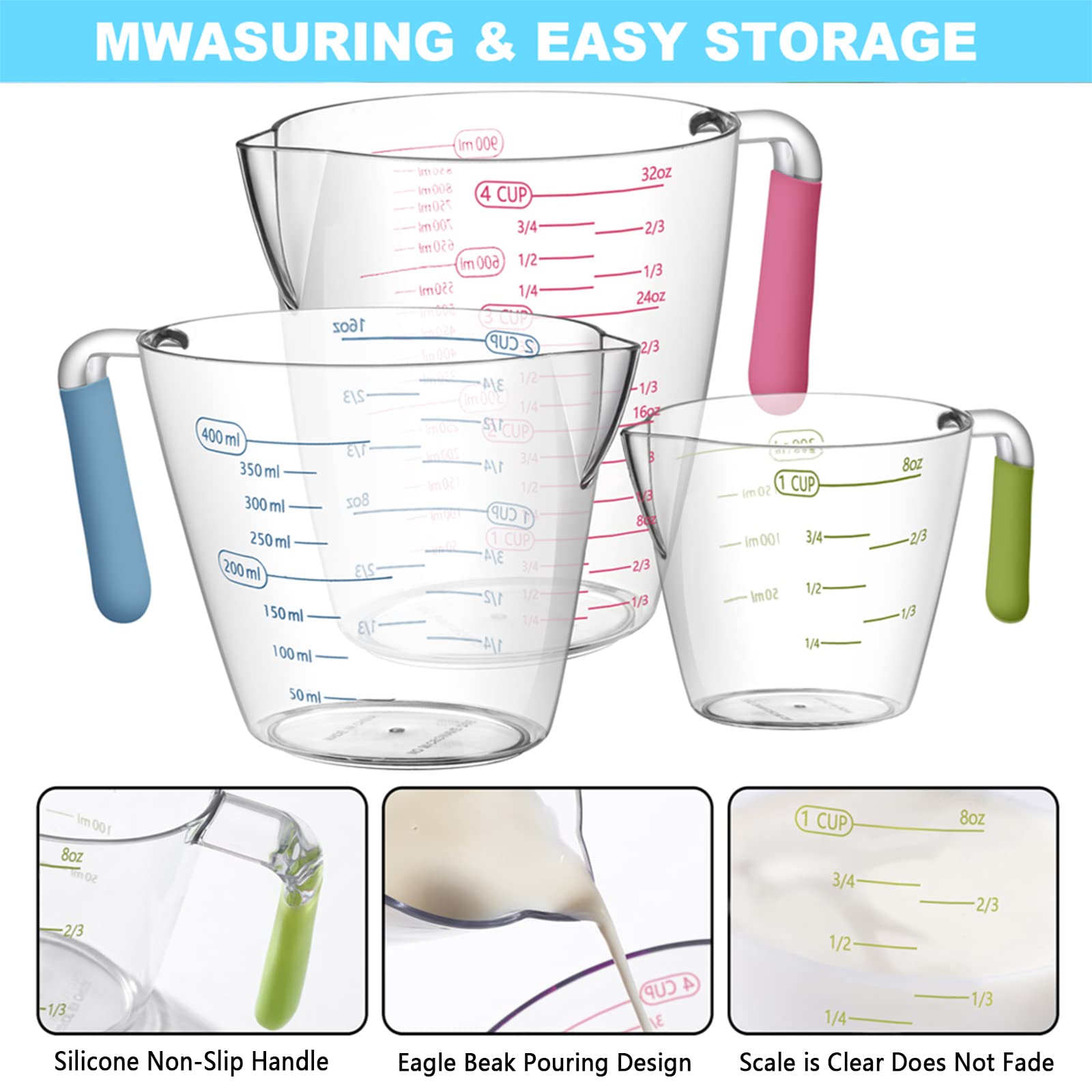 AIKEXIN metal rings keep cups organized and within reach