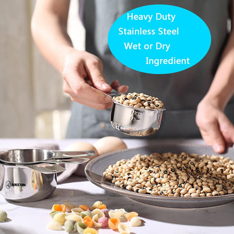 AIKEXIN stainless steel cups deliver durable precision for dry ingredients and sauces