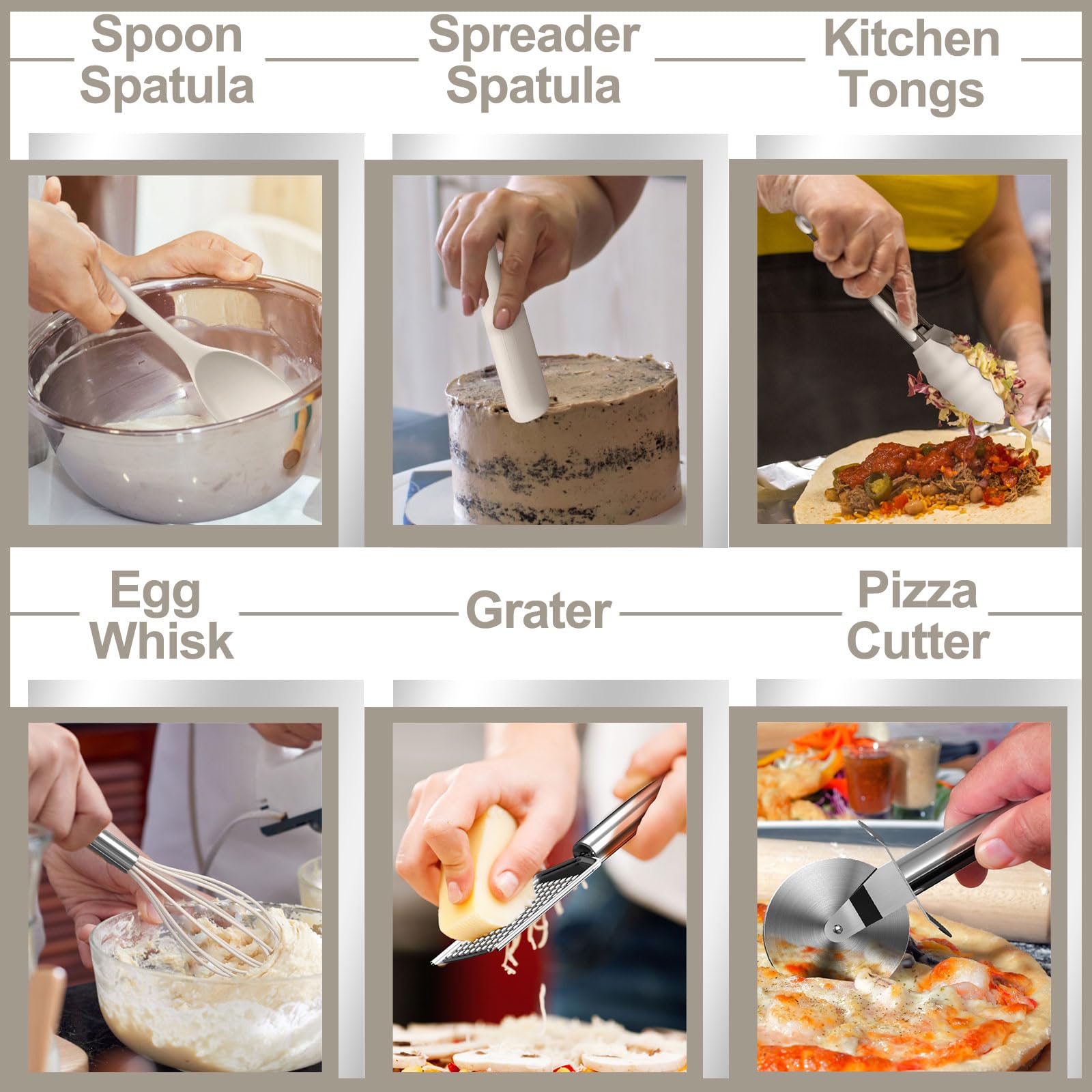 AIKKIL silicone soup ladle serving hot broth safely