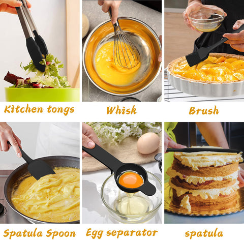 AIKKIL tight-fitting lids ensure fresh storage and secure containment for ingredients.