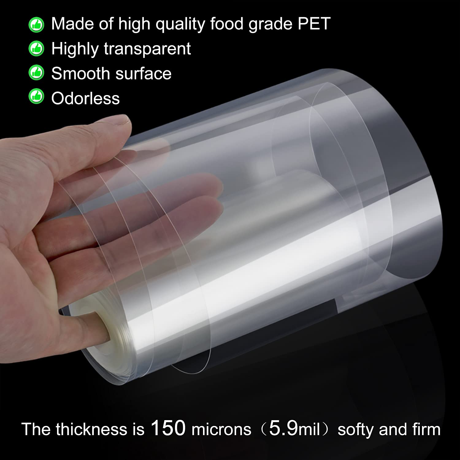 Ailaxq cake collars 4in x 600in long roll for extended decorating.