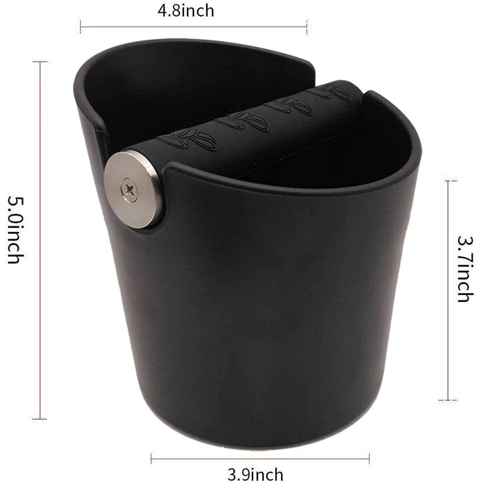 Ailelan coffee knock box top view highlighting compact profile and easy access.
