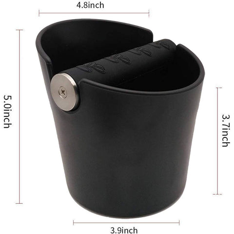 Ailelan coffee knock box top view highlighting compact profile and easy access.