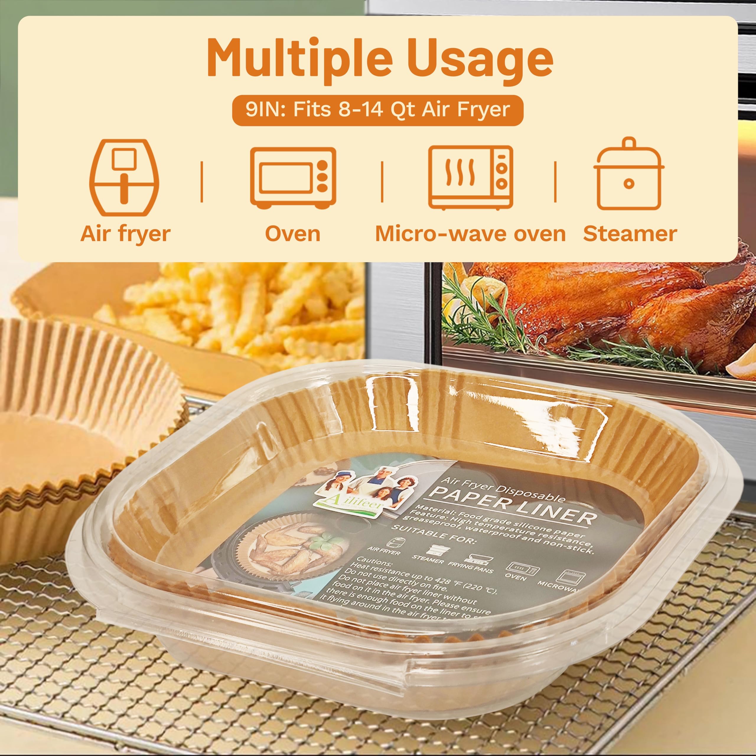 Ailifeer oil proof nonstick liner keeps fryer clean