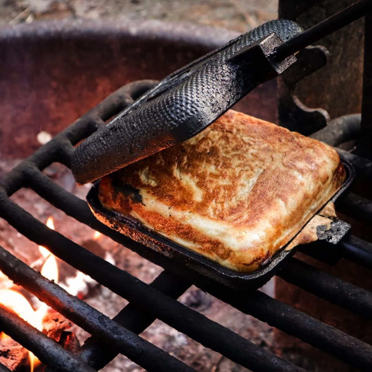 AILITOR pie iron measures 4x4 inch head with 28-inch length.