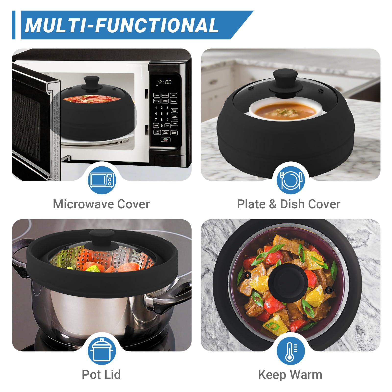 Aimatifi anti-scald handle for safe handling straight from the microwave.