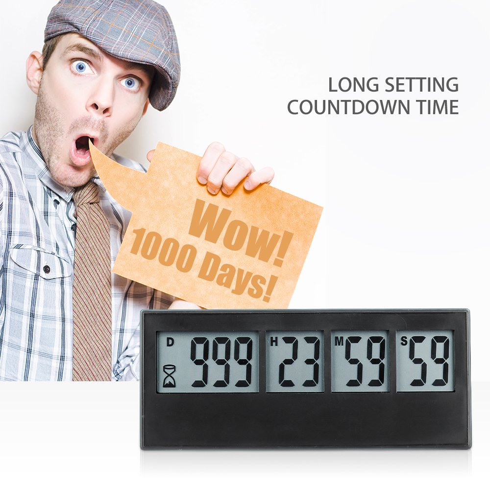 AIMILAR countdown timer's large digits allow quick reading at a glance.