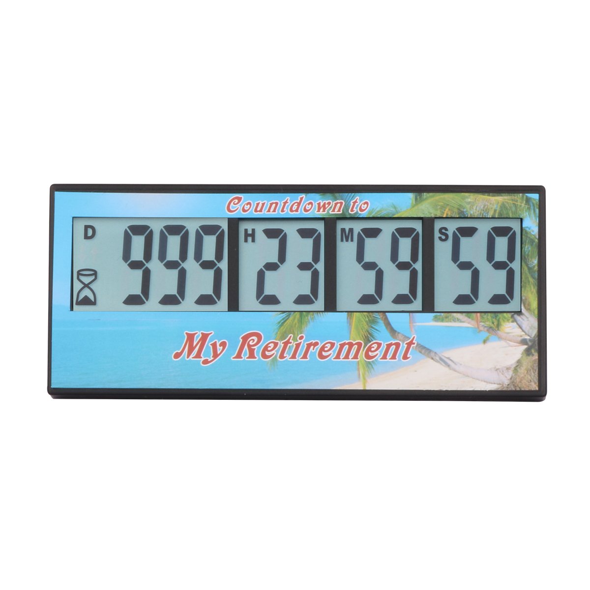 AIMILAR digital retirement countdown display clearly shows days and time.