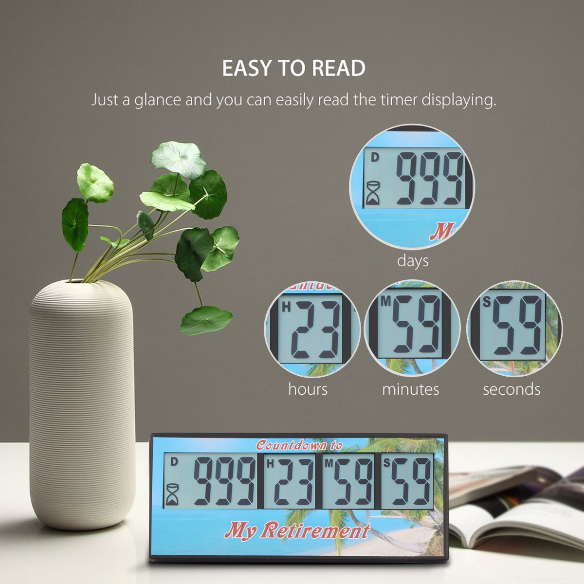 AIMILAR tear-off sticker option keeps a tidy timer for flexible use.