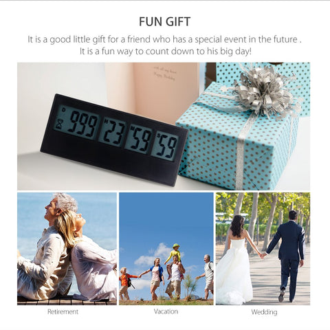 AIMILAR timer brings anticipation to weddings, vacations, or milestones.