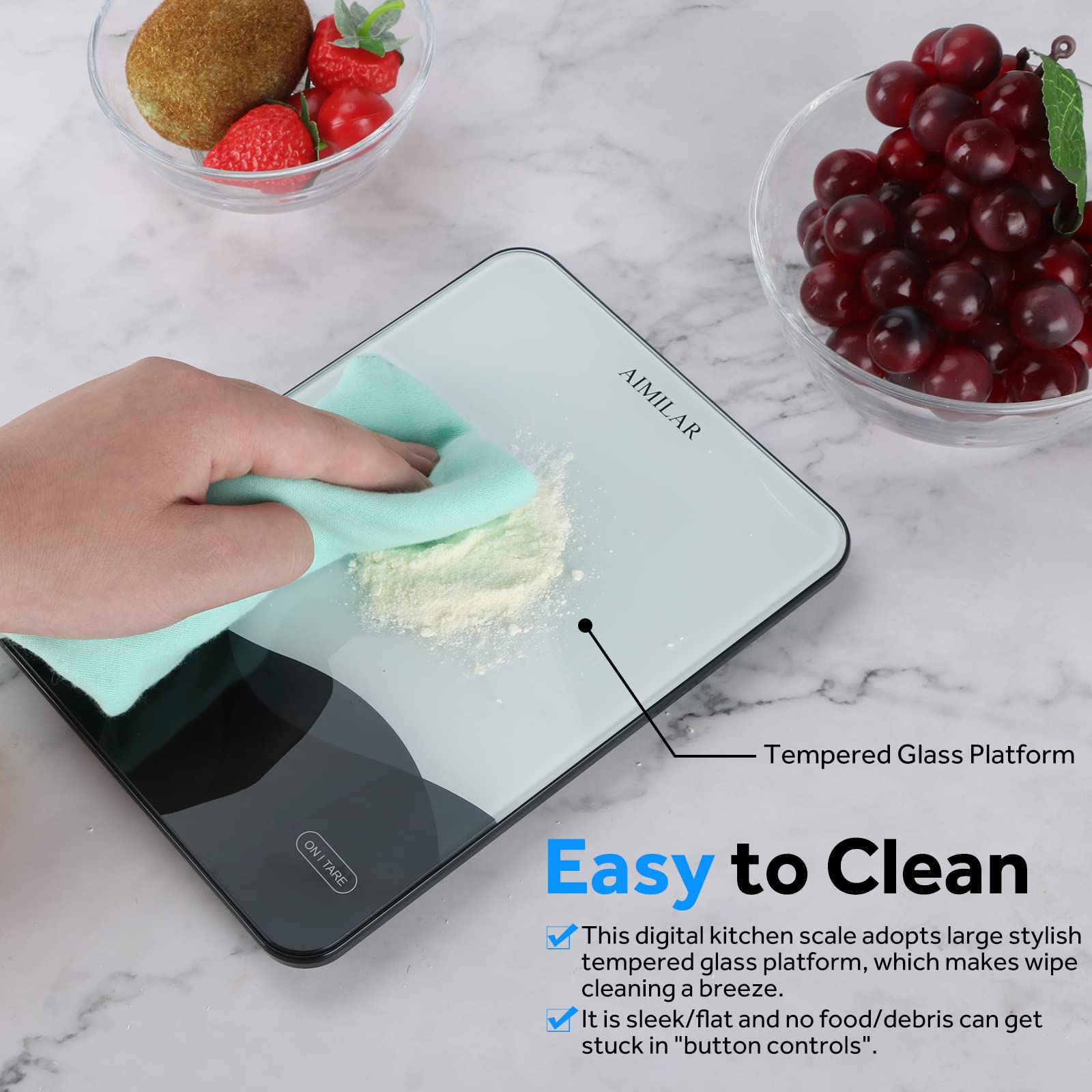 AIMILAR auto-off after 120 seconds saves energy in busy kitchens.