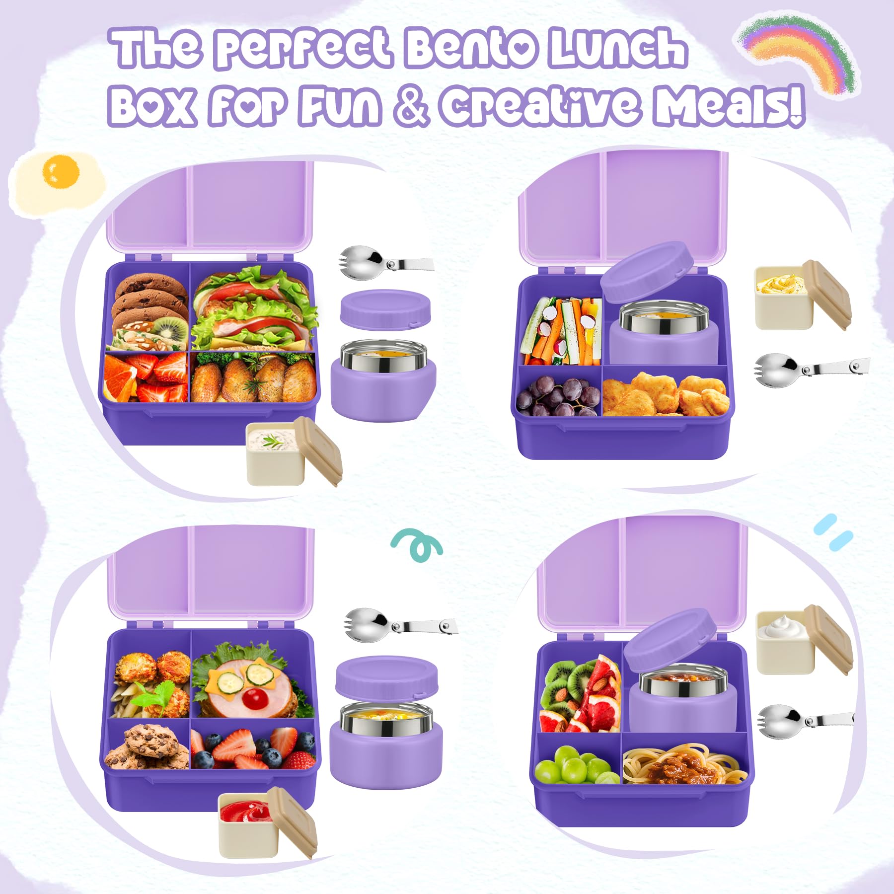 Aimsnk kids cutlery set with spoon and fork for easy eating.