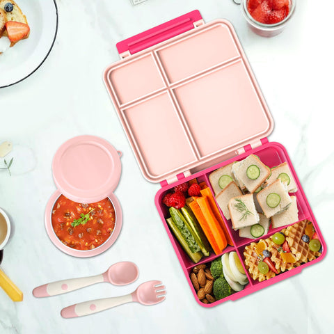 Aimsnk microwave and dishwasher-safe lunchware for easy cleaning.