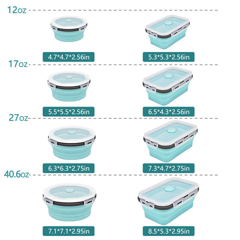 Ainmvnos 12 oz collapsible bowl with lid for packing lunches.