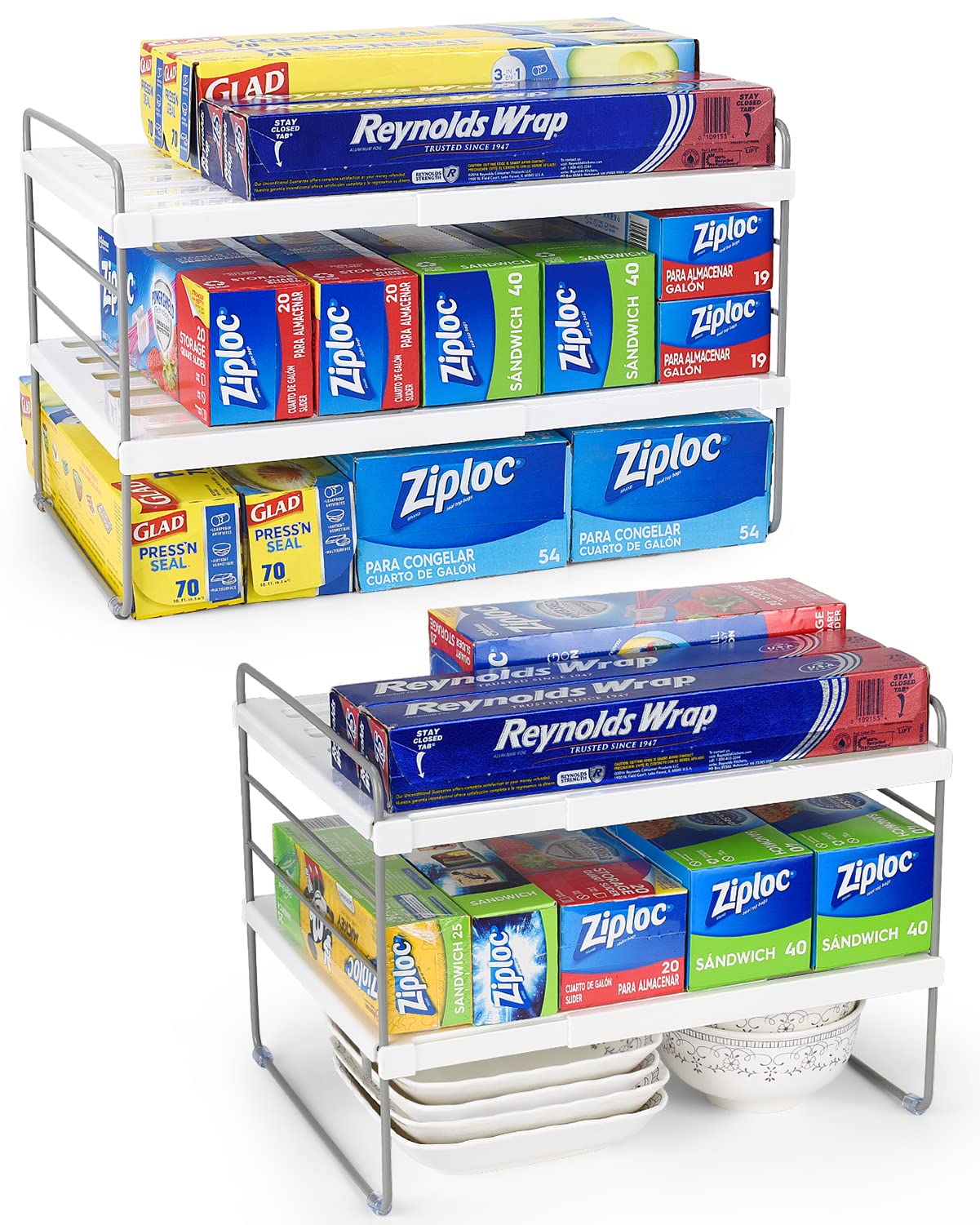 Aionvidas wrap organizer foil focus keeps foil rolls neatly accessible for quick cooking