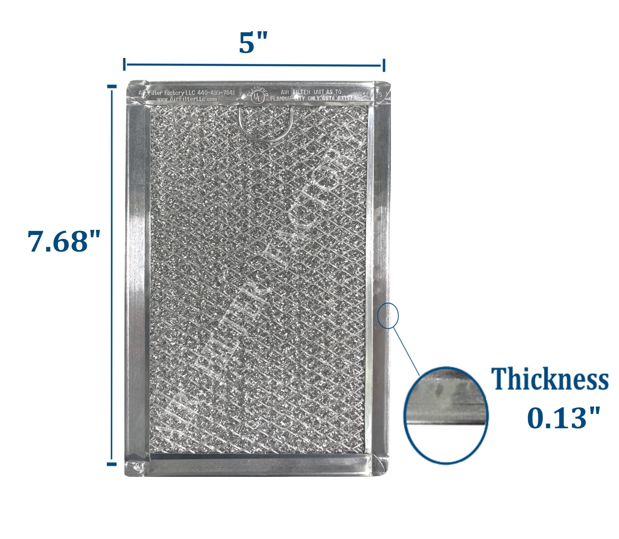 Air Filter Factory aluminum mesh close-up emphasizes durable construction.