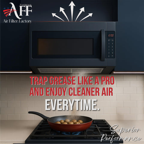 Air Filter Factory pull-tab design aids easy removal and replacement of the filter.