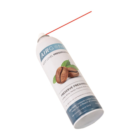 AirGone red straw flush into Fresh-Port valve demonstrating oxygen displacement.