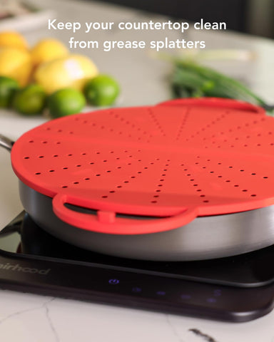 AirHood BPA-free silicone ensures safe cooking surfaces.