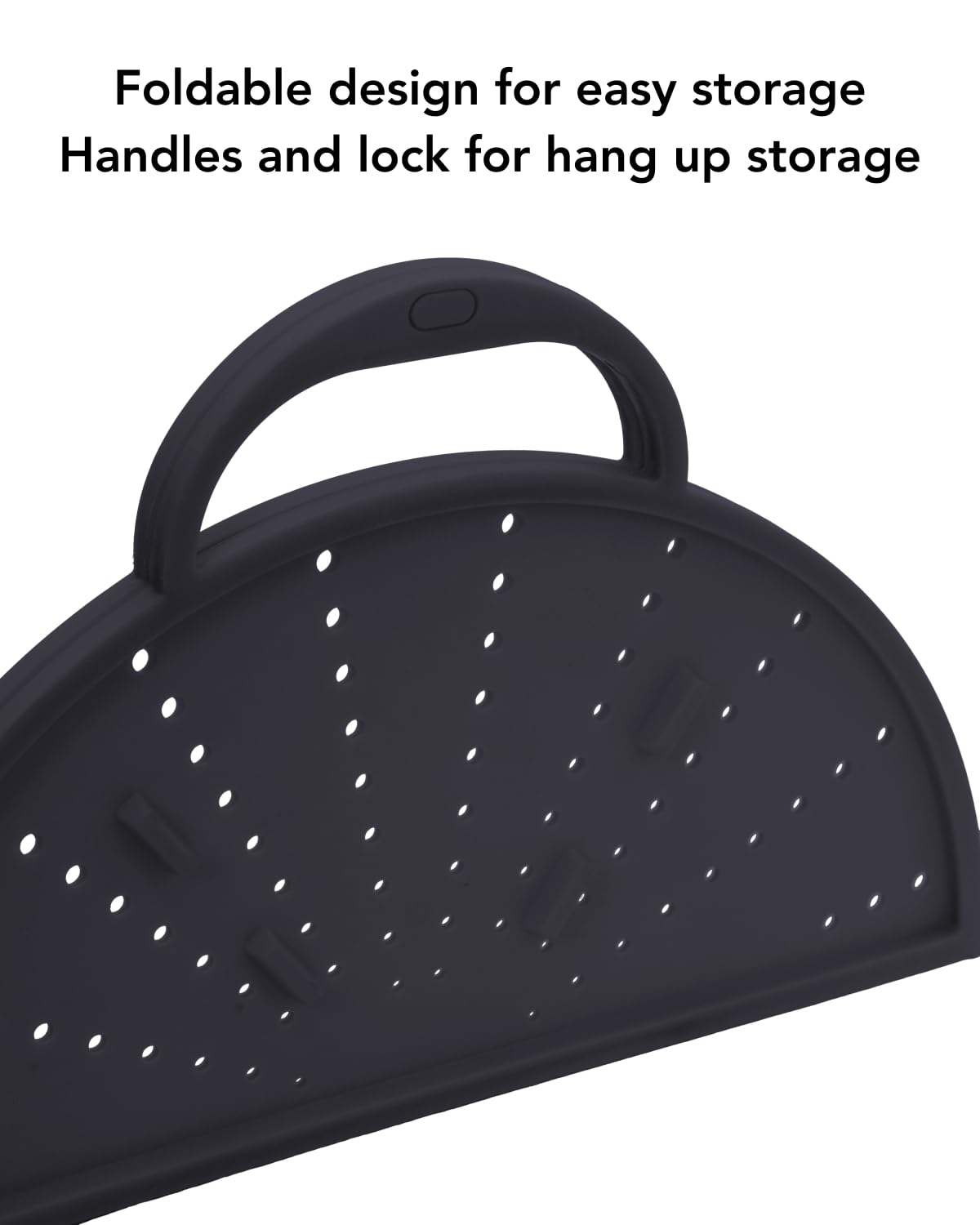 AirHood silicone screen doubles as a heat-resistant trivet for hot pots.