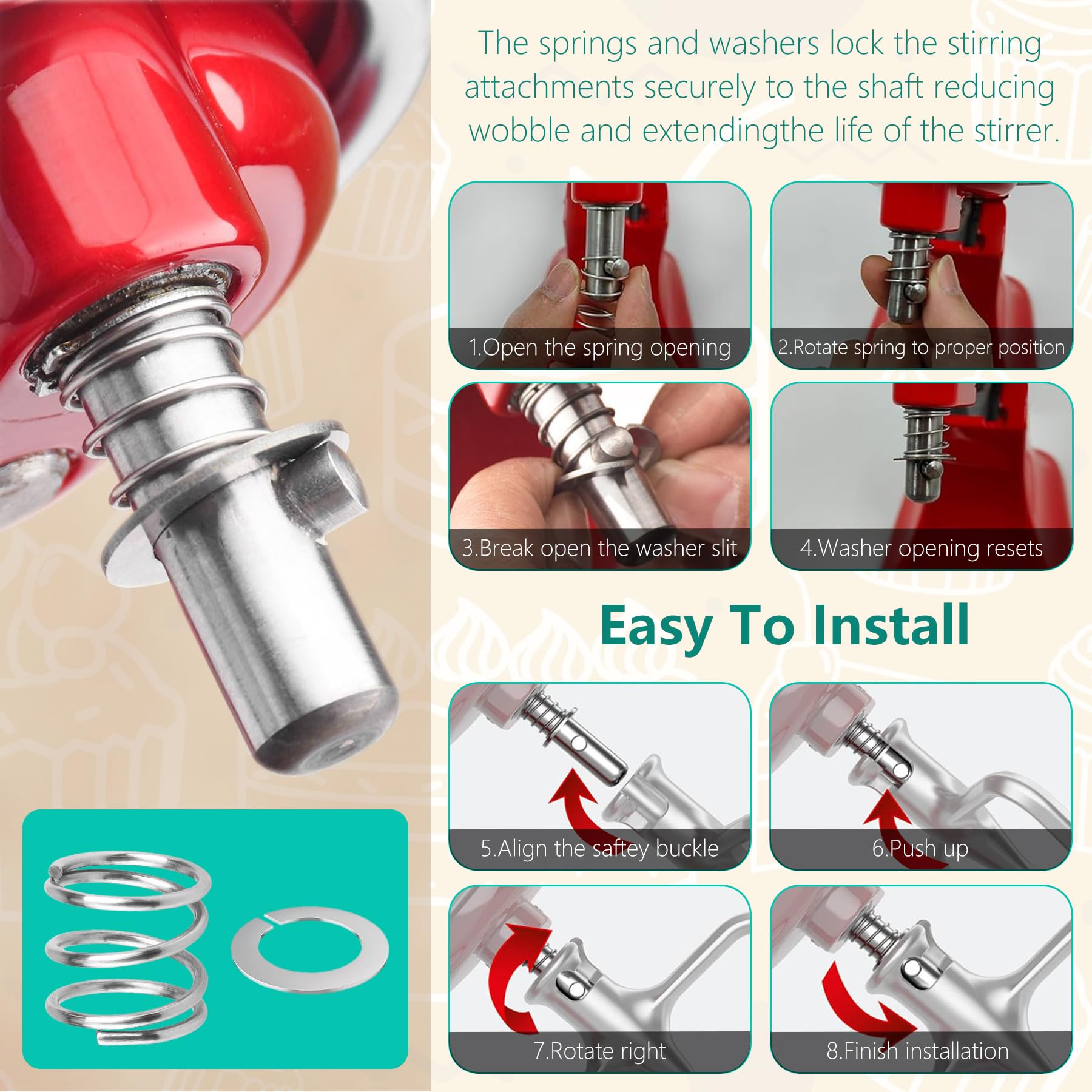 Airkitrep dishwasher-safe kit for easy cleaning after baking sessions