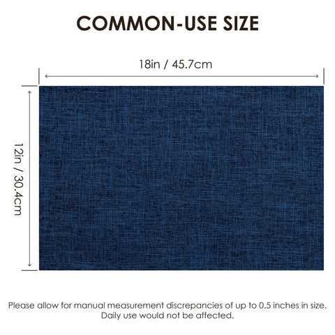 Aironment placemats wrinkle resistant and abrasion resistant keep settings neat.