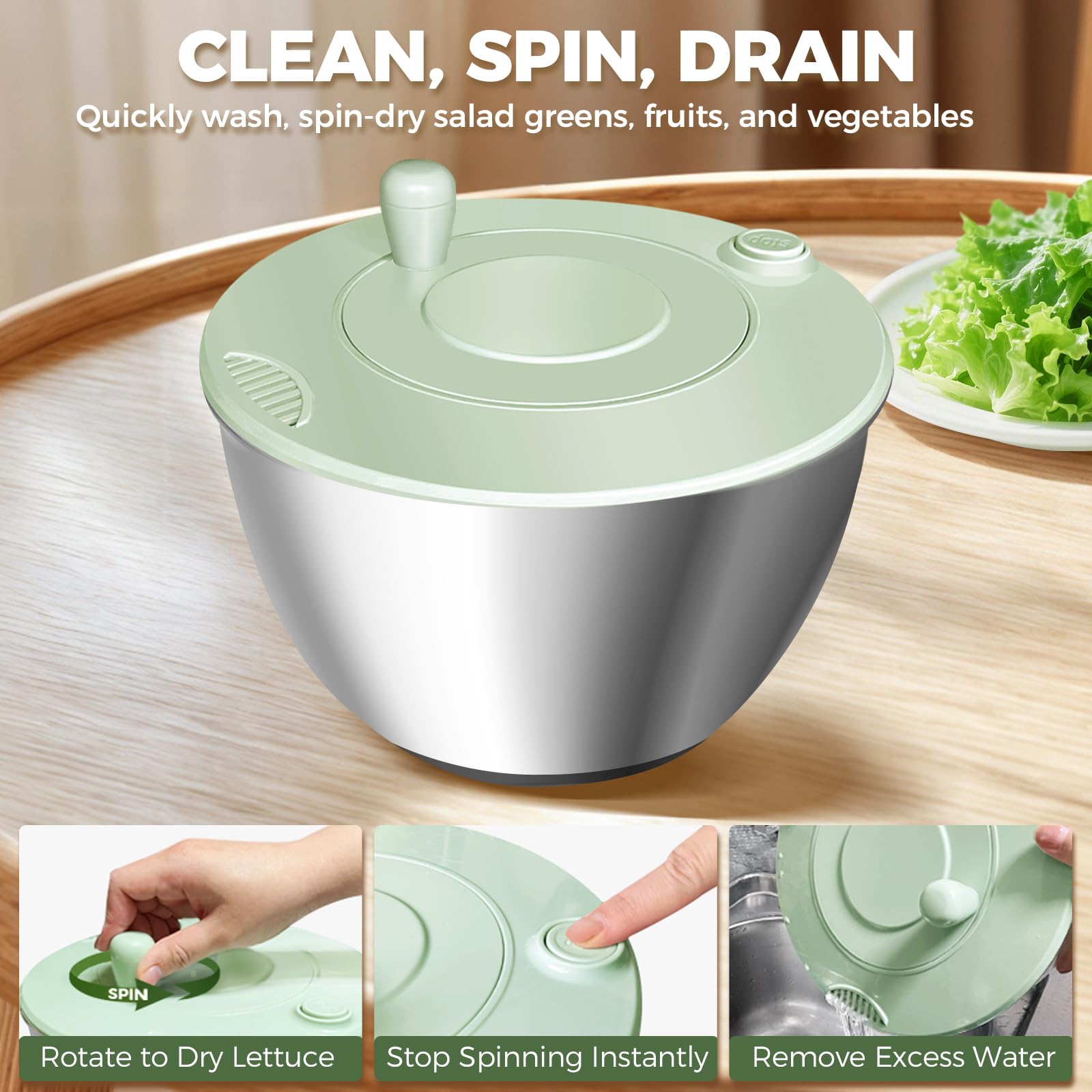 Airpro drainage spout design helps pour water without removing lid