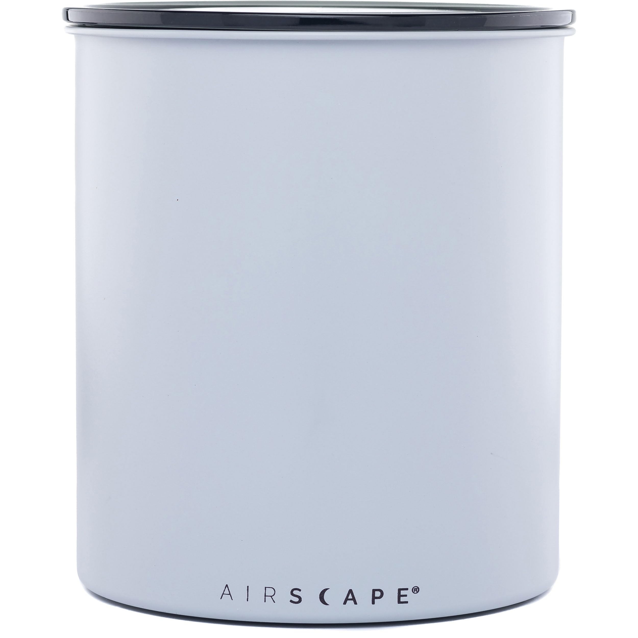 AirScape Kilo coffee canister in matte gray stores up to 2.2 lb of beans.