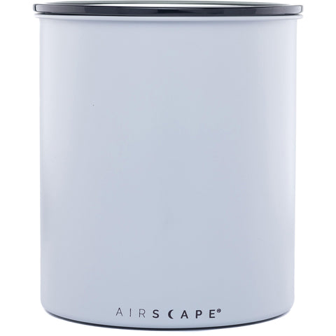 AirScape Kilo coffee canister in matte gray stores up to 2.2 lb of beans.