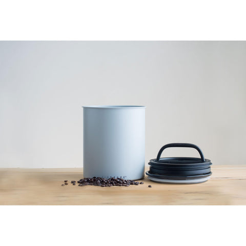 Kilo on countertop showing stylish matte gray design.