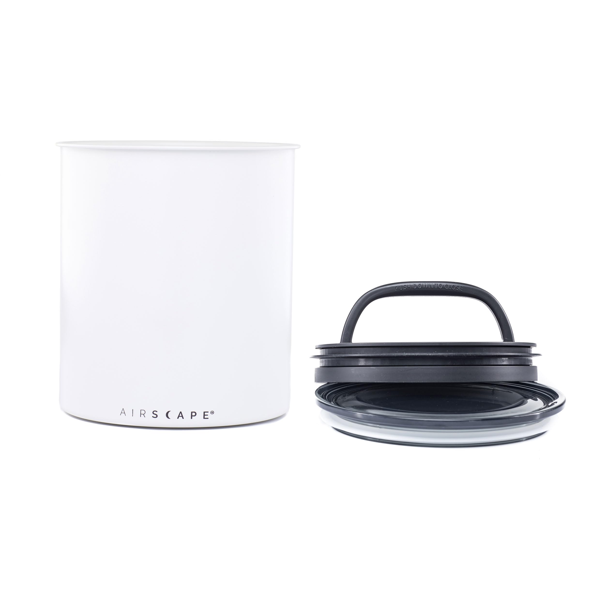 AirScape Kilo inner plunger lid in action removing excess oxygen.