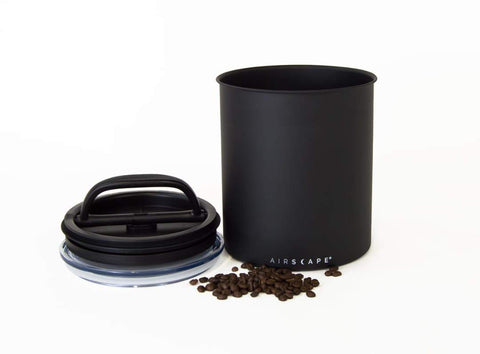 Close-up of AirScape patented inner plunger lid with two-way valve