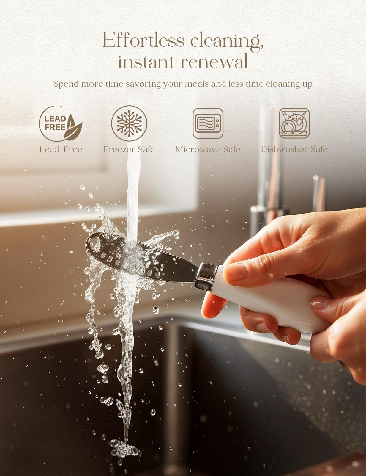 AISBUGUR butter knife dishwasher-safe for easy cleanup.