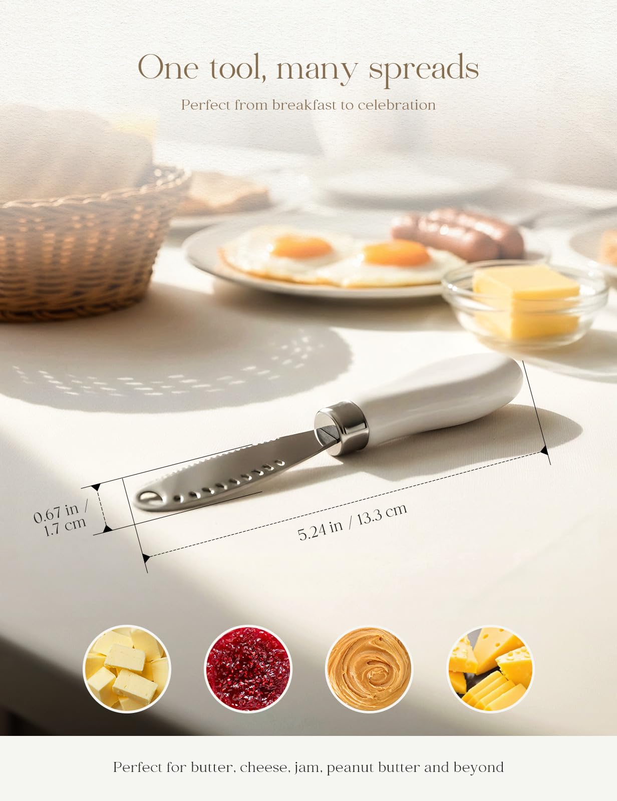 AISBUGUR creative butter spreader design elevates everyday spreads.
