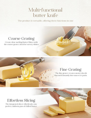 AISBUGUR gift-ready butter knife set for holidays and parties.