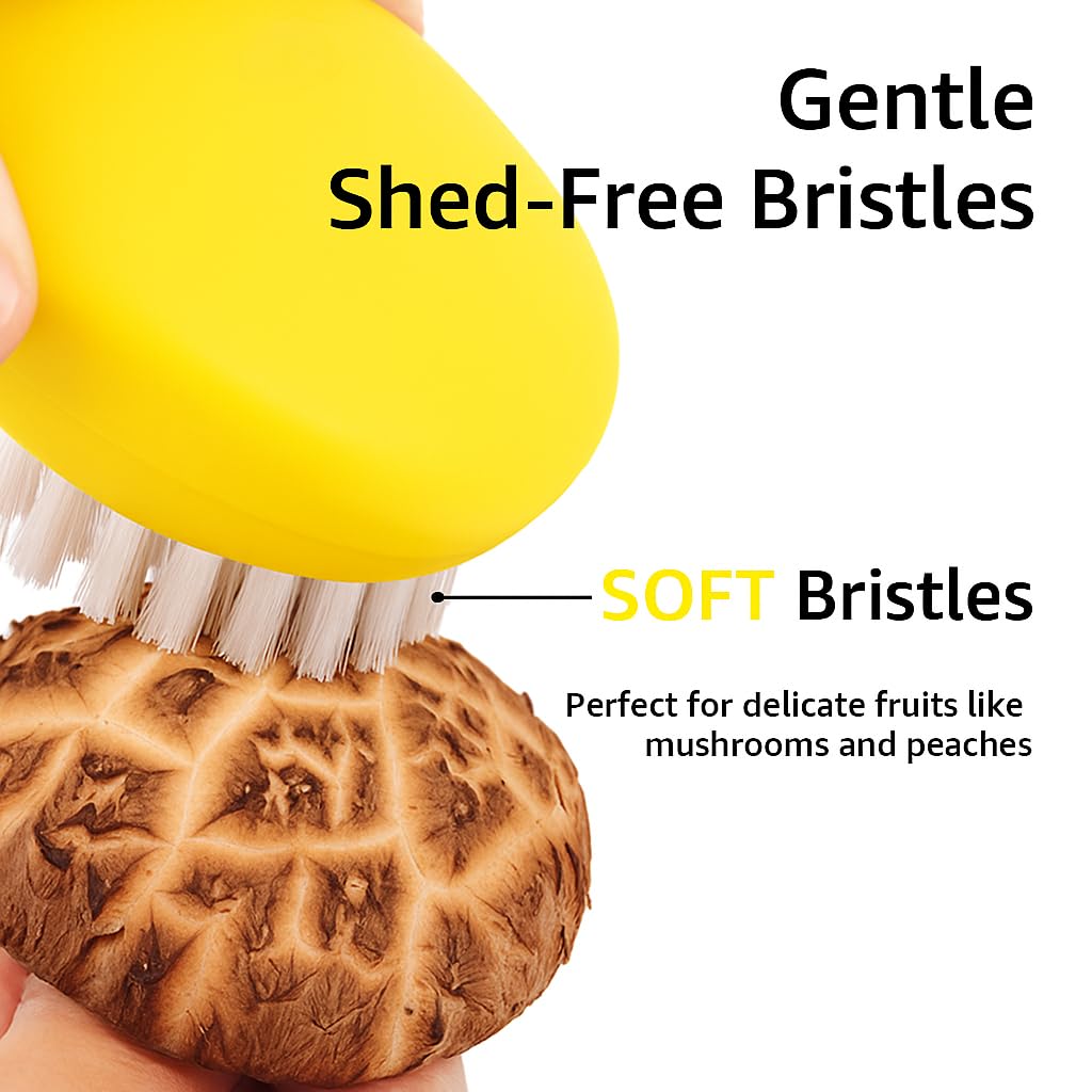 AISHUJIE Veggie Brush durable eco-friendly materials for daily kitchen use.