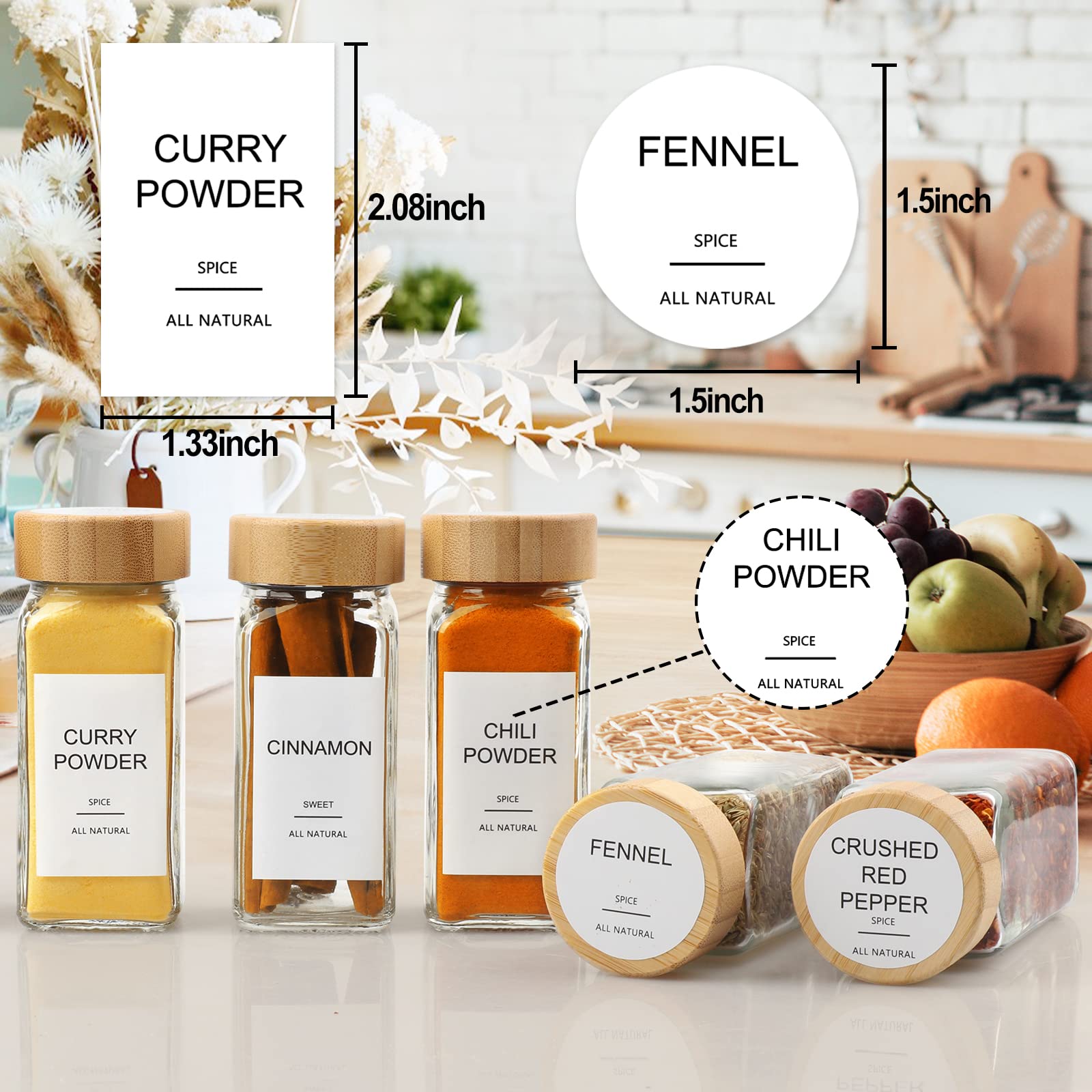 AISIPRIN 2-in-1 shaker lids for easy dispensing
